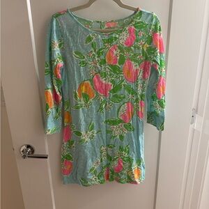 Lilly Pulitzer blue beach cover up